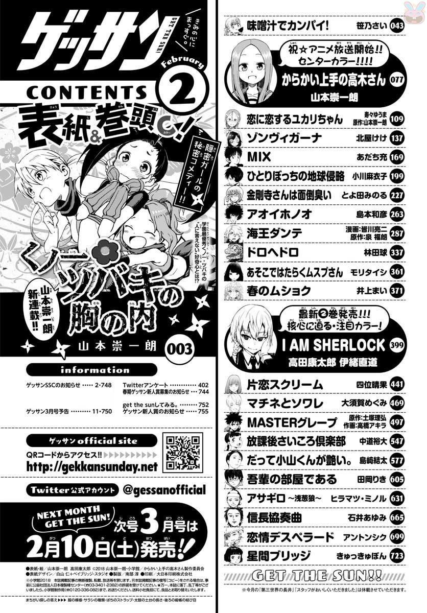 Monthly Shonen Sunday - Gessan - Chapter 2018-02 - Page 3