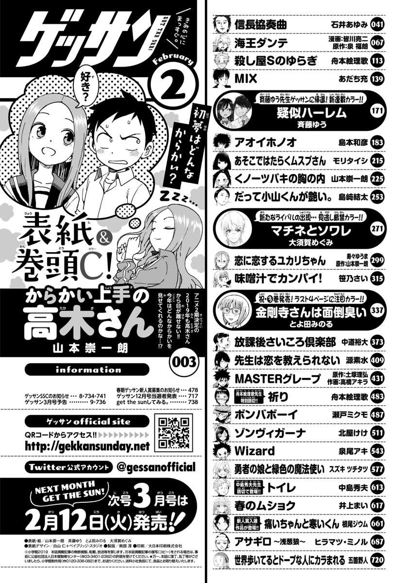 Monthly Shonen Sunday - Gessan - Chapter 2019-02 - Page 732