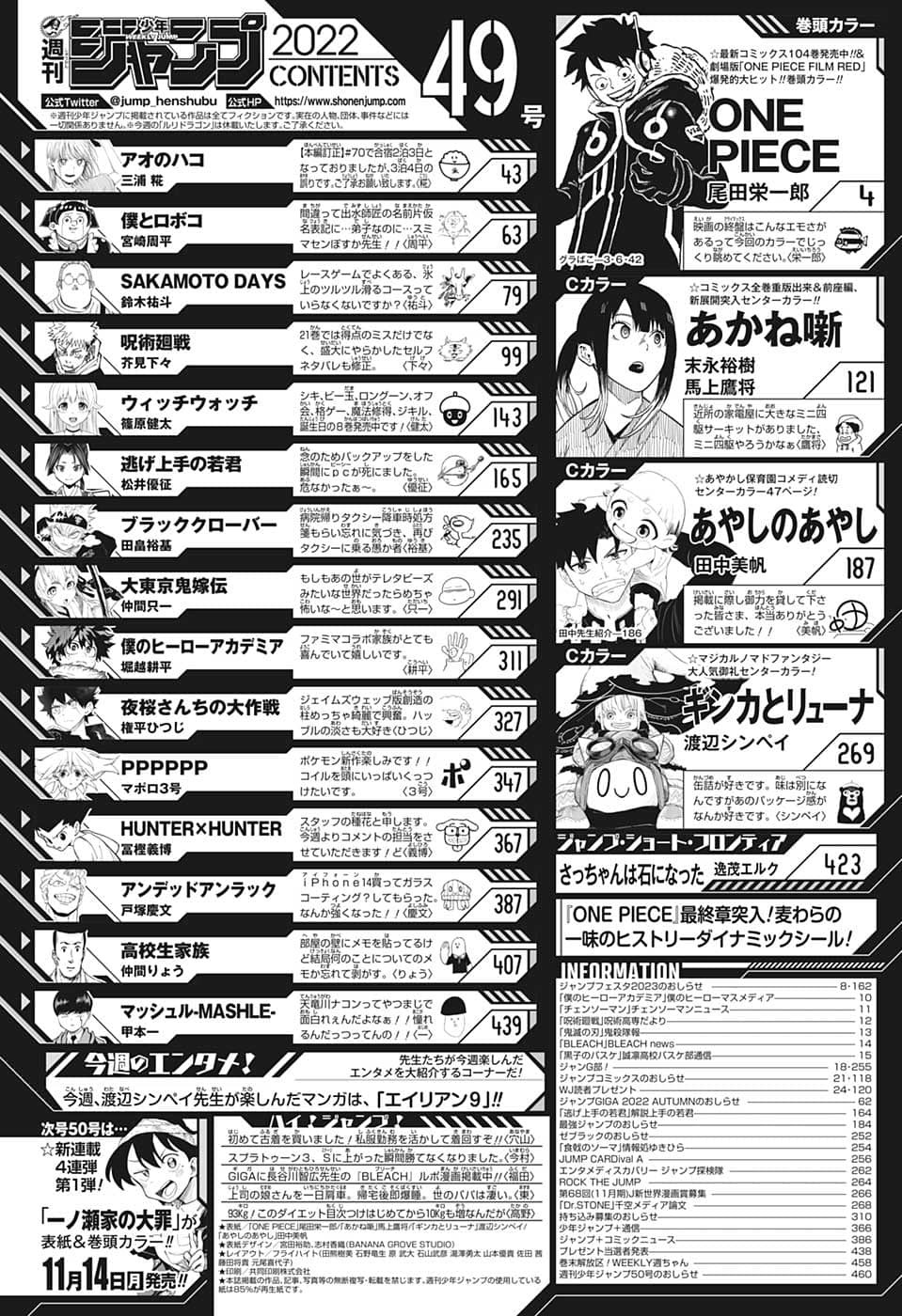 Weekly Shōnen Jump - Chapter 2022-49 - Page 459