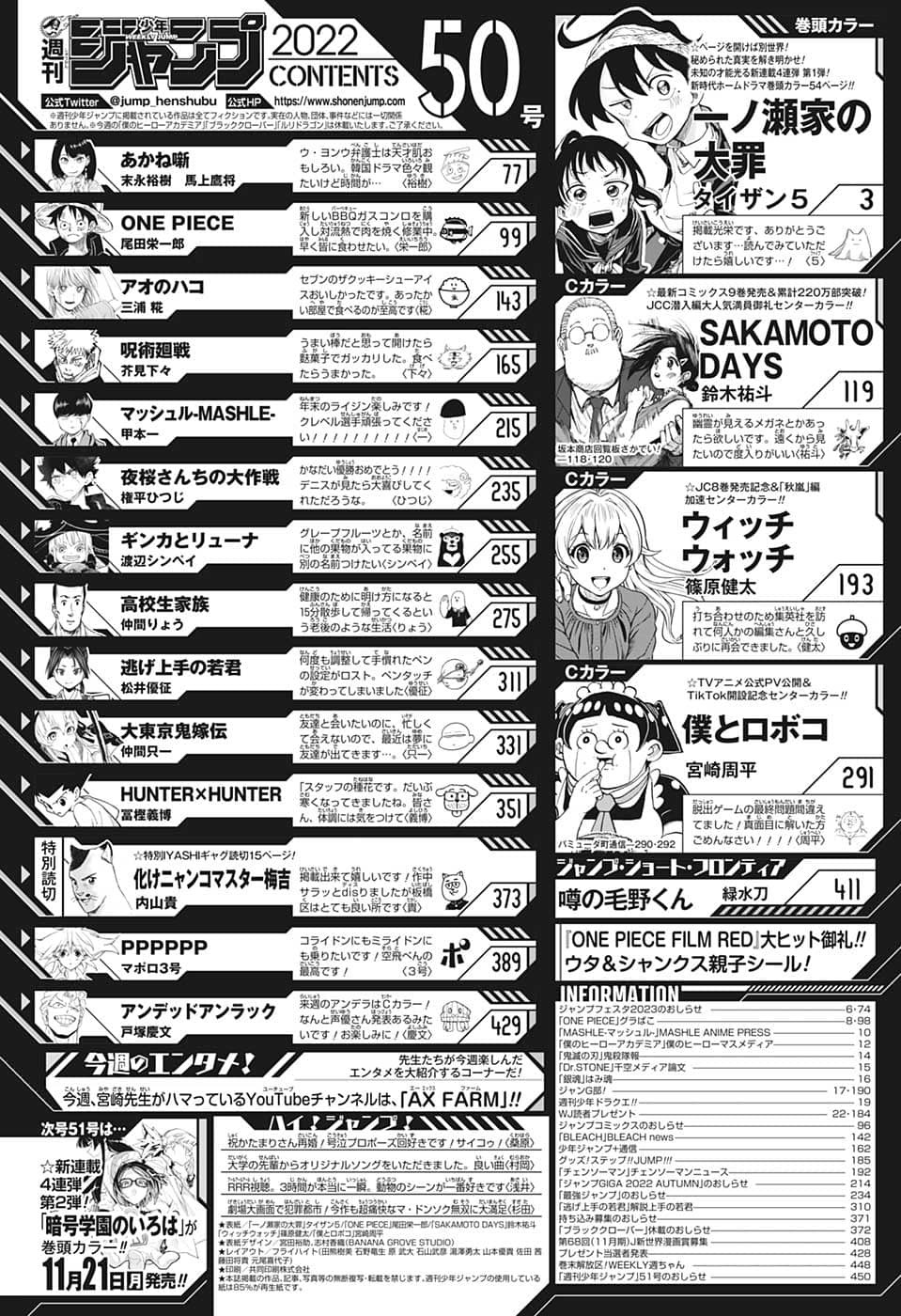 Weekly Shōnen Jump - Chapter 2022-50 - Page 450