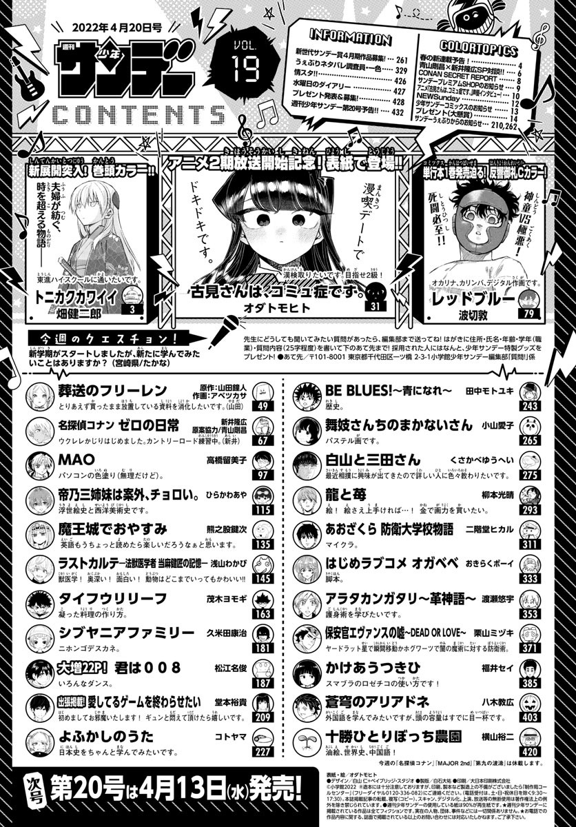 Weekly Shōnen Sunday - 週刊少年サンデー - Chapter 2022-19 - Page 433
