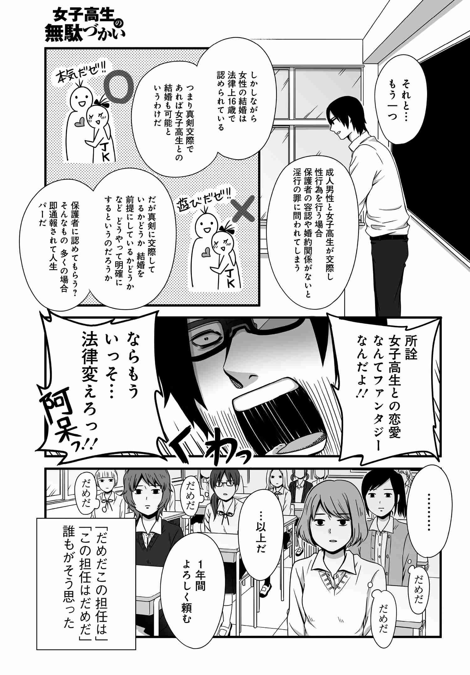 Joshikousei no Mudazukai - Chapter 009 - Page 3